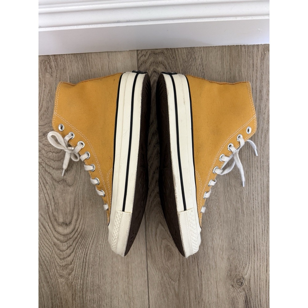 Converse Chuck Taylor All Star 70s High Top Yellow Canvas Sneakers 8.5 W/6.5 M - Picture 5 of 9